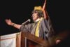 Cheryl Greer Jarman speaking at commencement