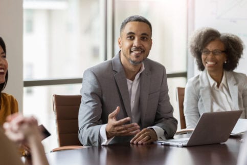 black business man and woman