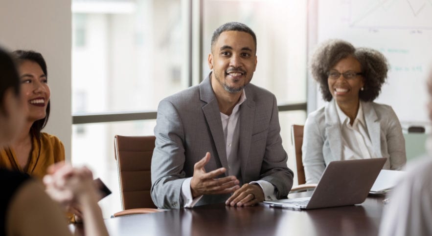 black business man and woman